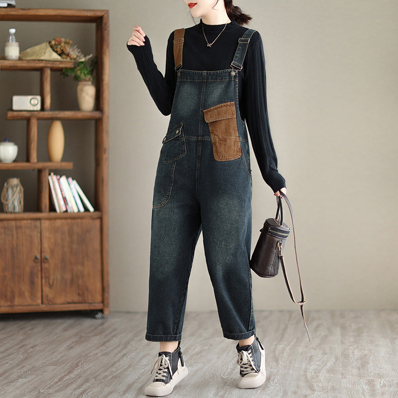 Modischer Retro-Overall für Damen zum Abnehmen