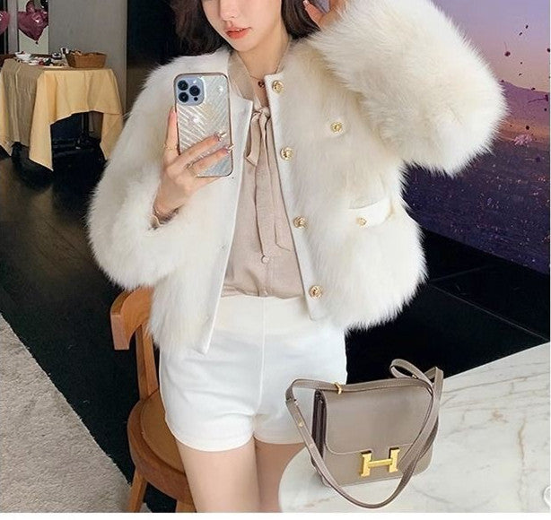 Women's Cotton And Thickening Plush Coat