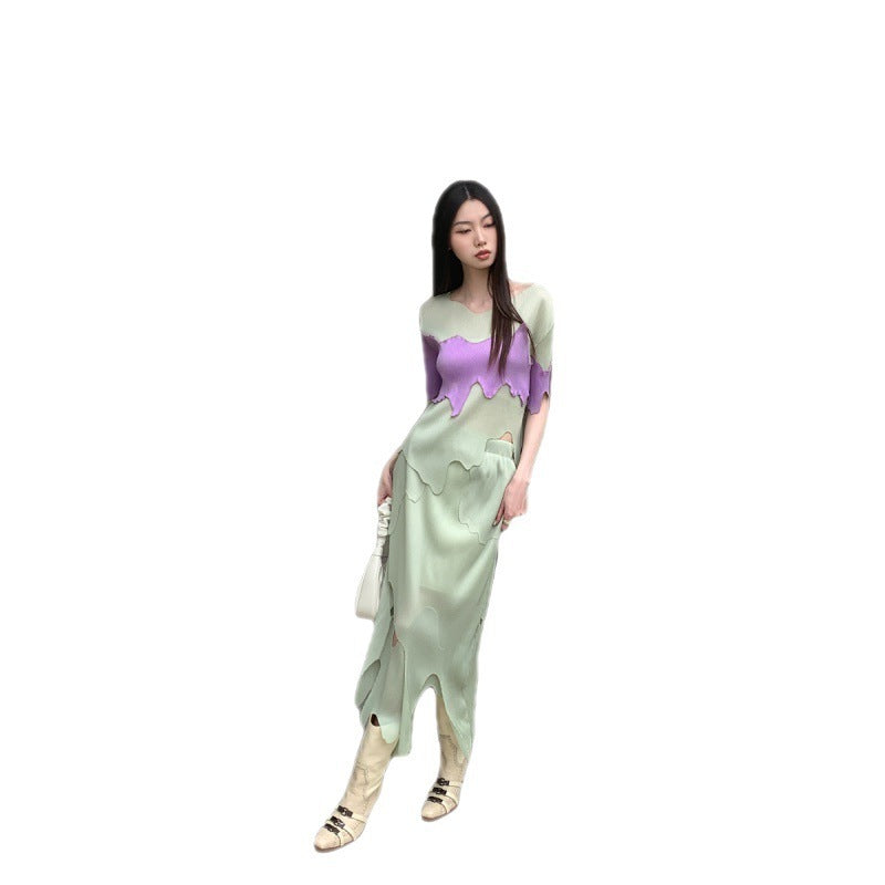 Falda verde elegante de moda conjunto de dos piezas de drama coreano para mujer