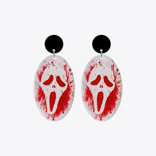 Pendientes colgantes con tema de Halloween