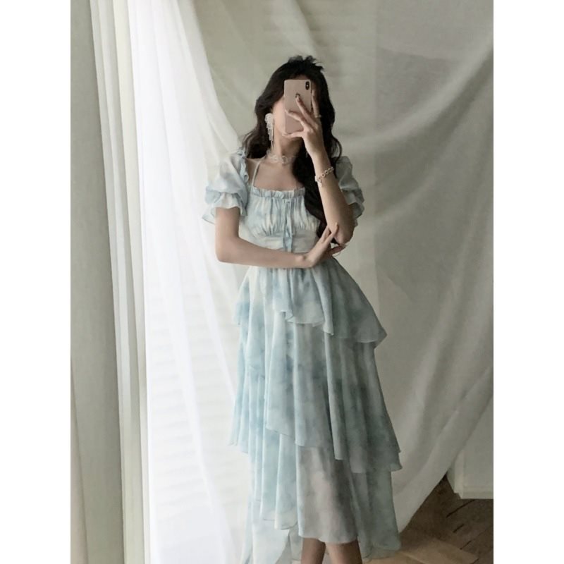 Design Sense Irregular Chiffon Dress