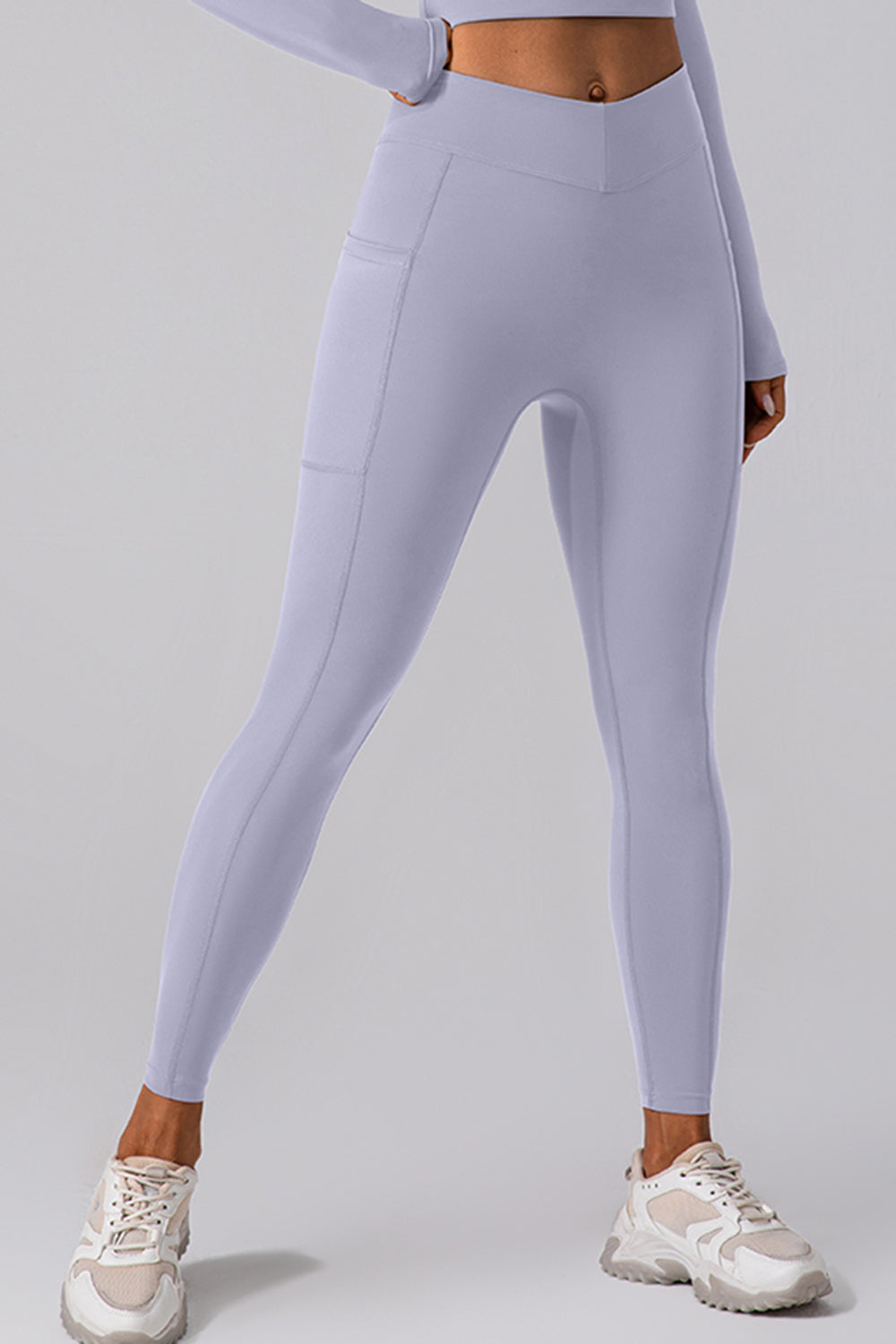 Leggings activos de cintura alta con bolsillos