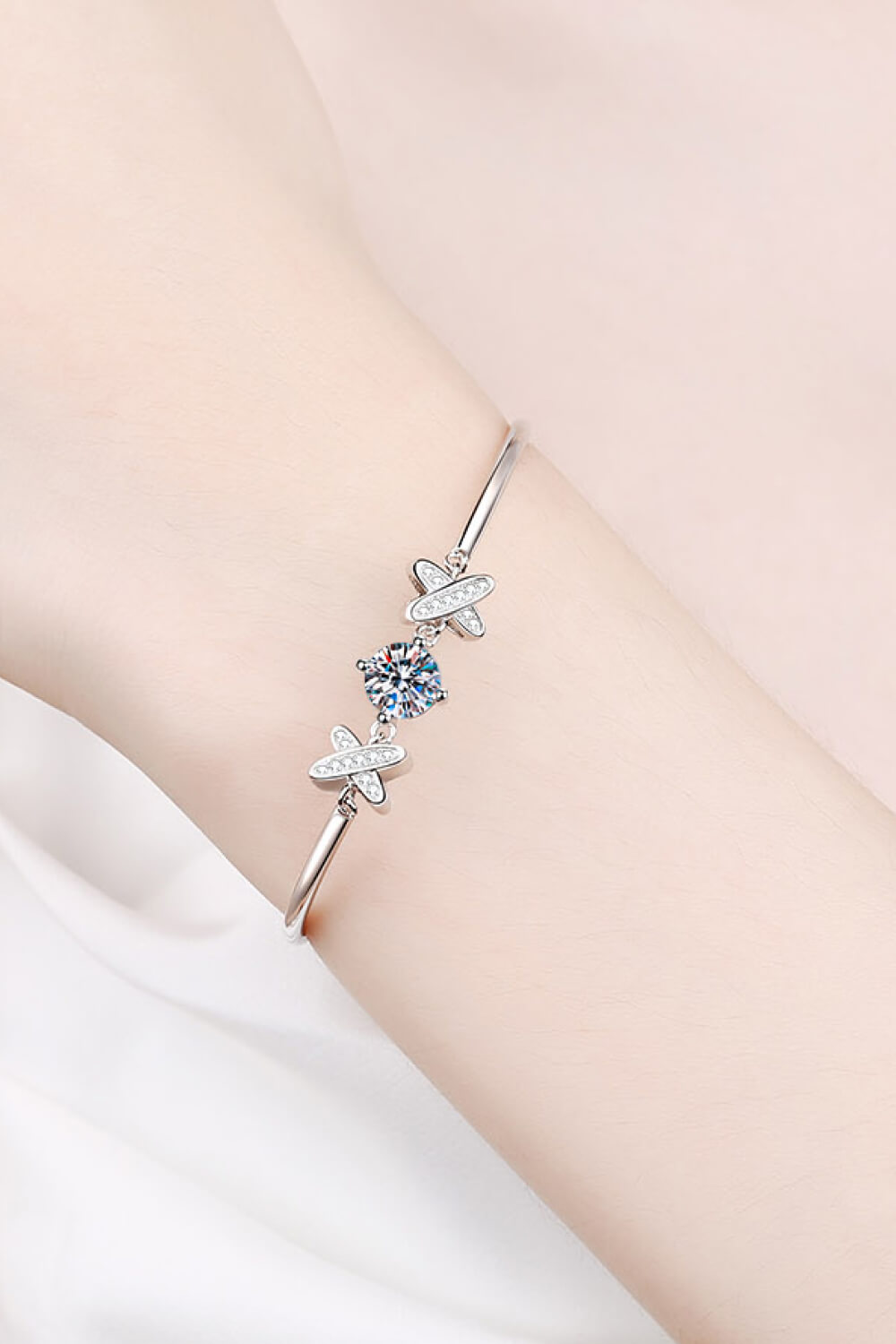 Bewundertes „Happy State of Mind“-1-Karat-Moissanit-Armband