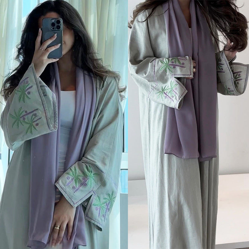 Arab Dubai Fashion Saudi Embroidery Embroidery Cardigan Robe