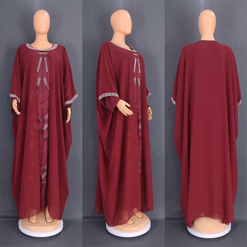 Chiffon Anzug Damenmode Robe Kleid