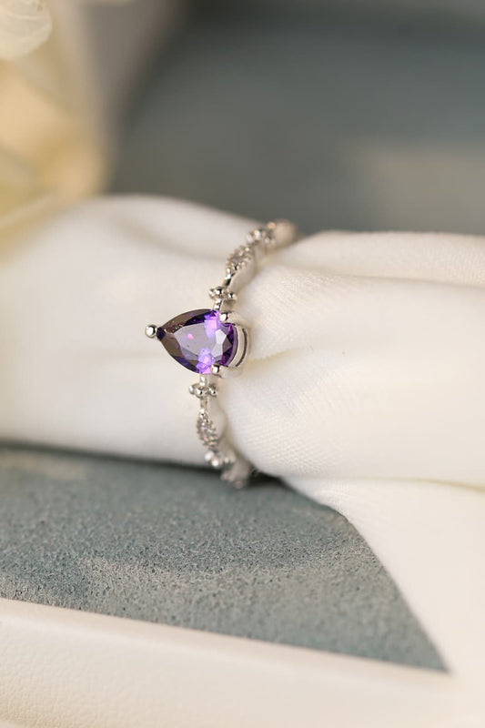 Amethyst-Ring aus 925er Sterlingsilber