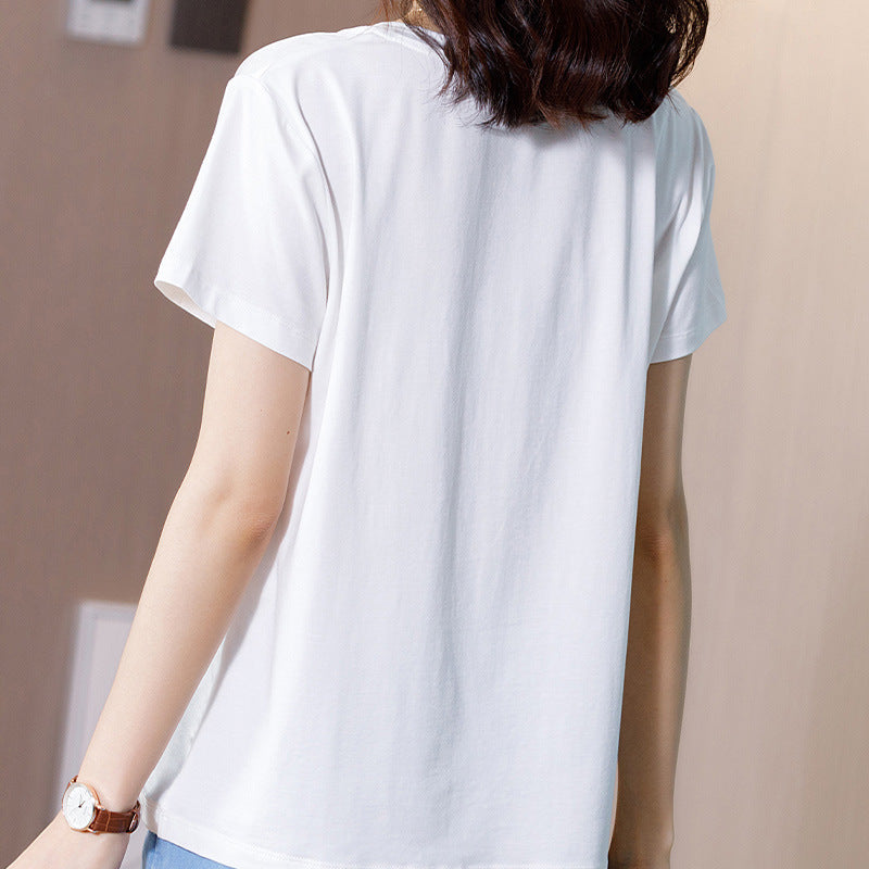 High-grade silk short sleeve