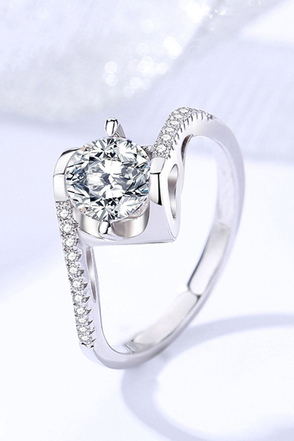 Darling You Anillo de moissanita de plata de ley 925