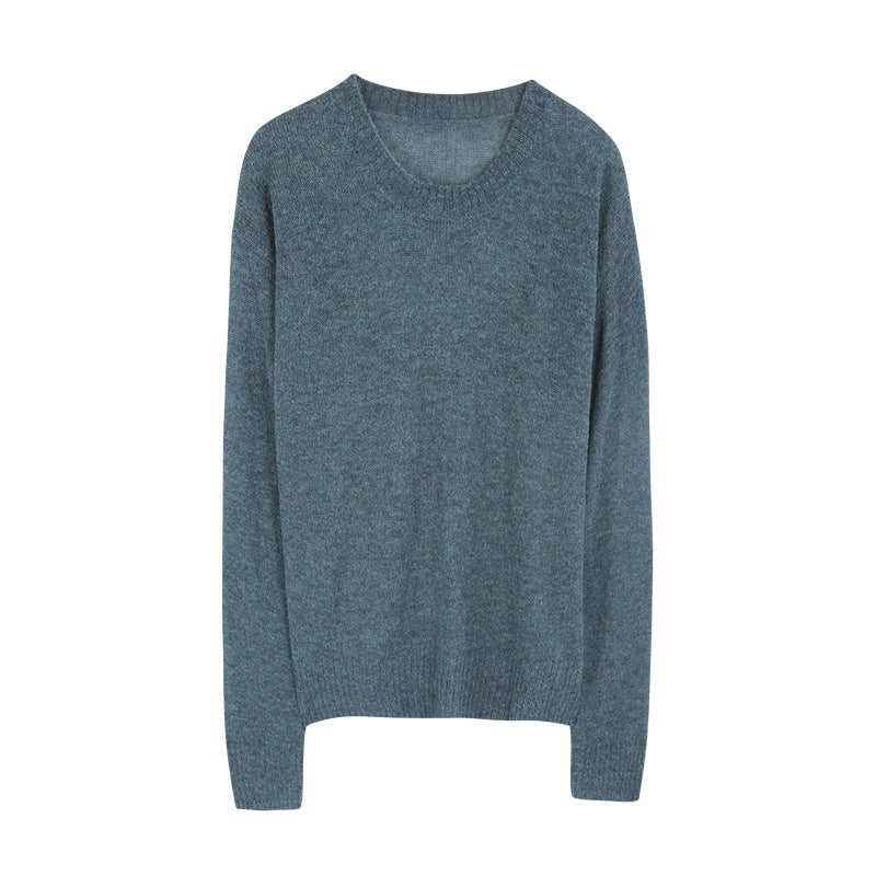 Women's Simple Wool Sweater Loose Knitted Mohair