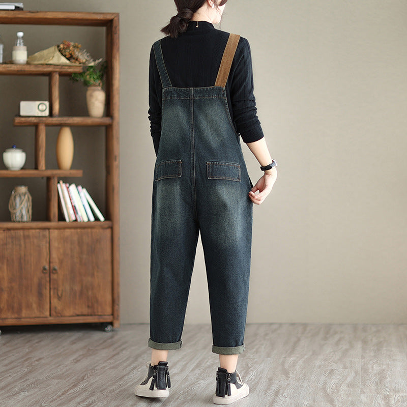 Modischer Retro-Overall für Damen zum Abnehmen