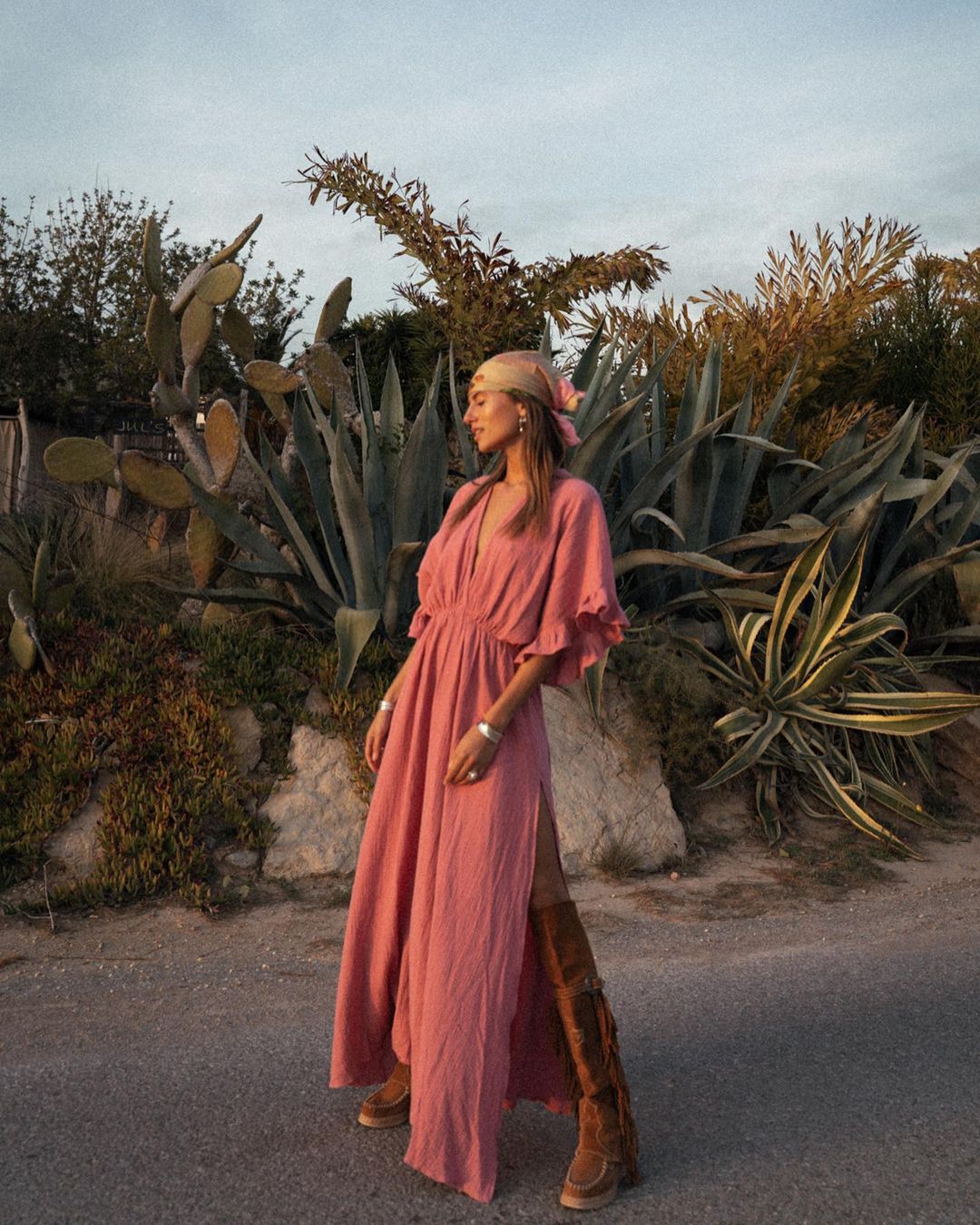 Einfarbiges Strandkleid für Damen