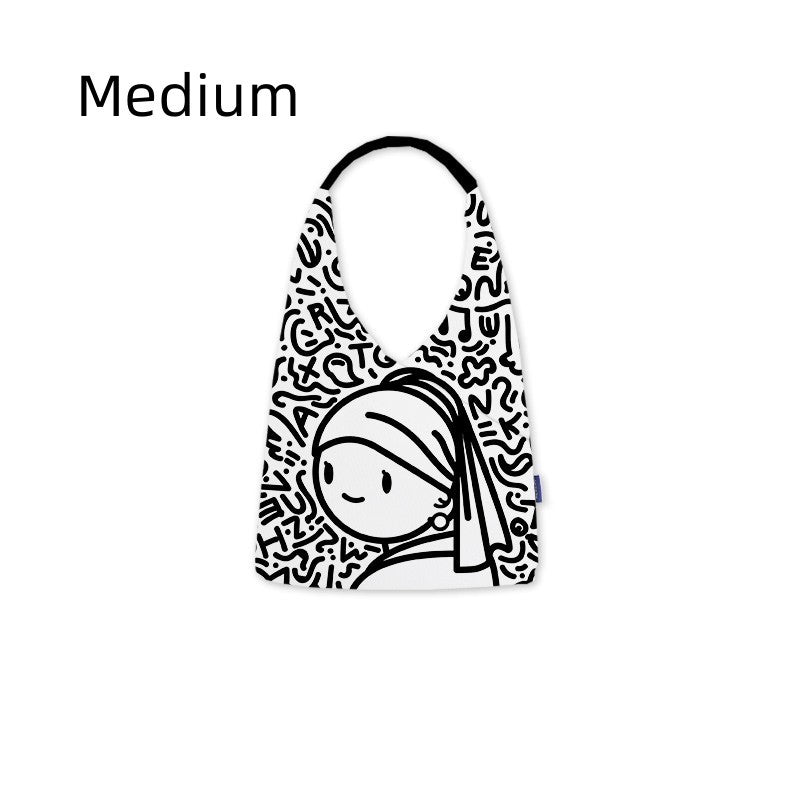 Bucket Bag Retro Canvas Large Capacity Shoulder Bag