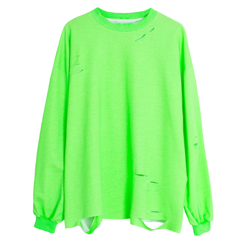 Top verde fluorescente