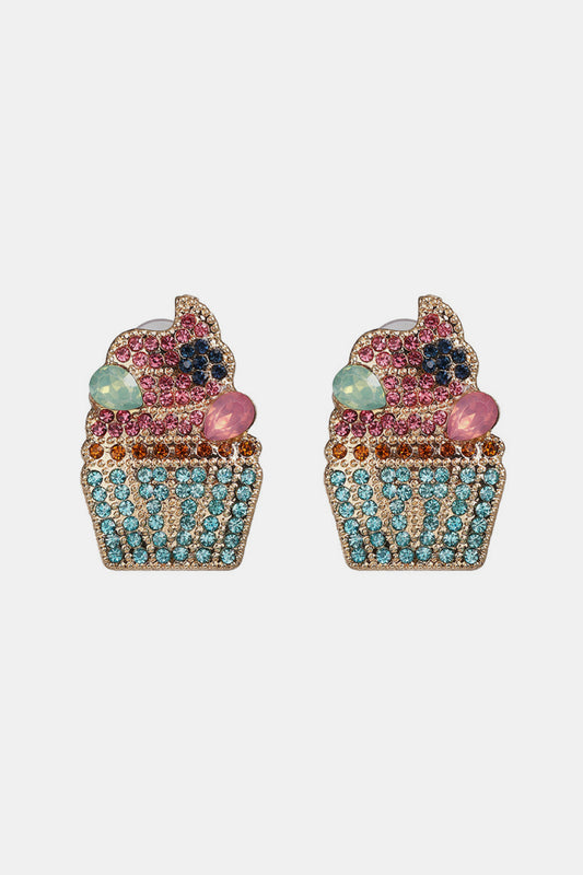 Cupcake Shape Acrylic Dangle Earrings