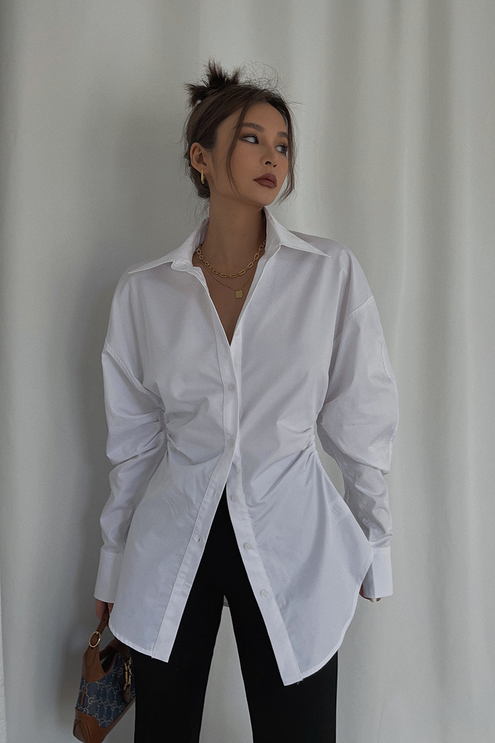 Homemade High-end Custom Cotton Waist Shirt