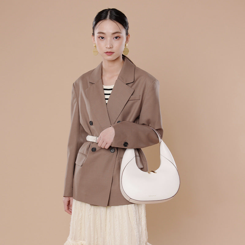 Women's Versatile Special-interest Design Shoulder Bag Genuine Leather High-grade
