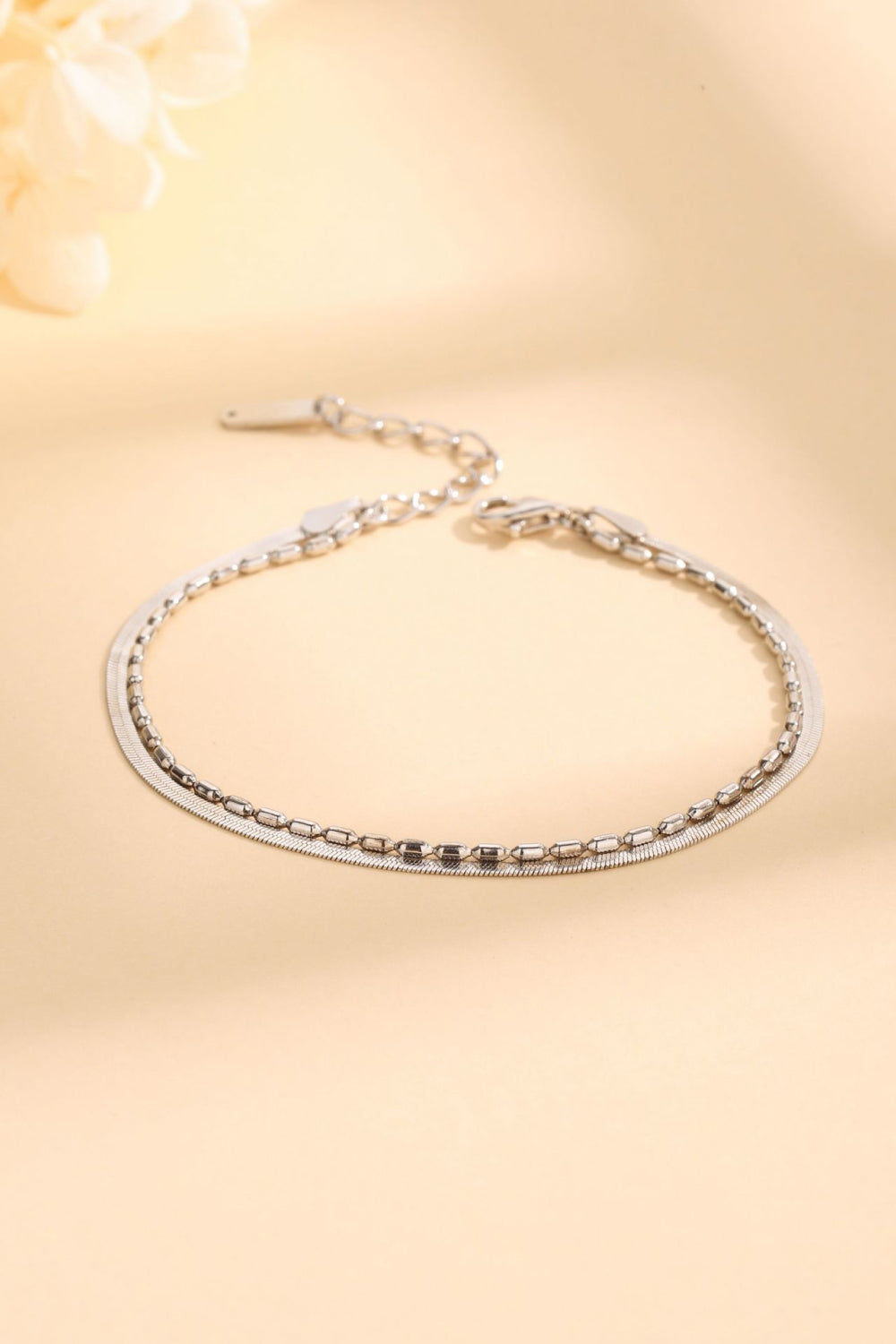 Doppellagiges Armband aus 925er Sterlingsilber