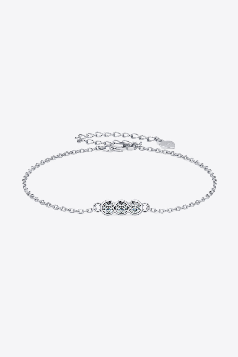 Bezauberndes Moissanit-Armband aus 925er Sterlingsilber