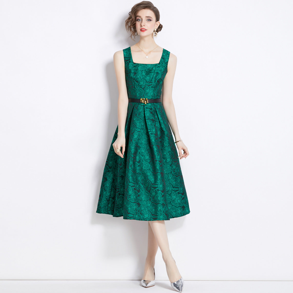 French Jacquard Exquisite Dress Texture