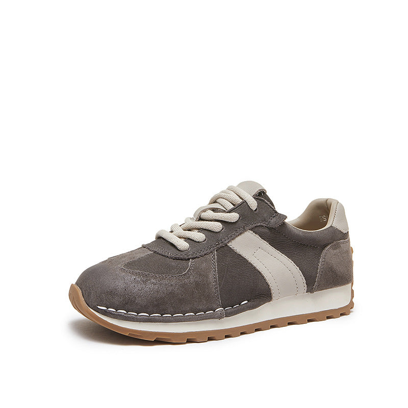 Klassischer Retro Casual Sneaker aus echtem Leder