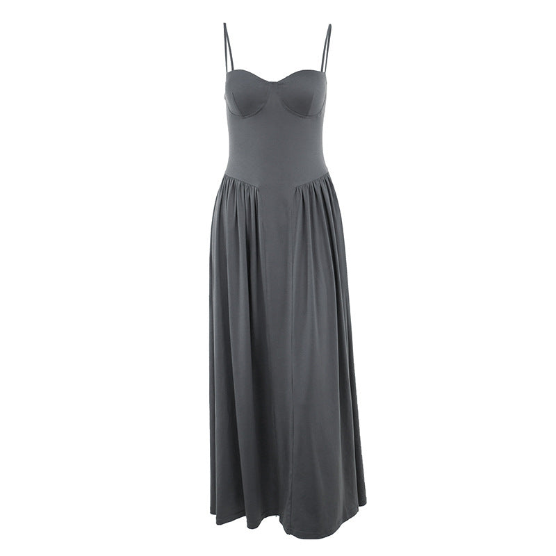 Elegantes französisches Sling-Kleid für Damen