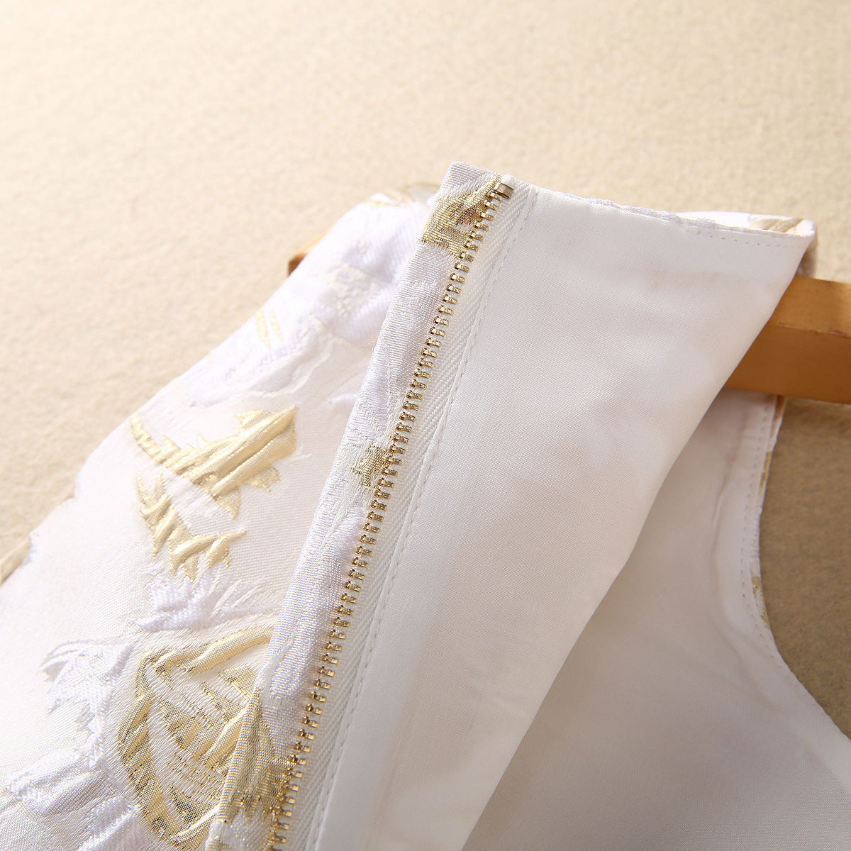 Three-dimensional Sequin Loose Waist Vest Dress