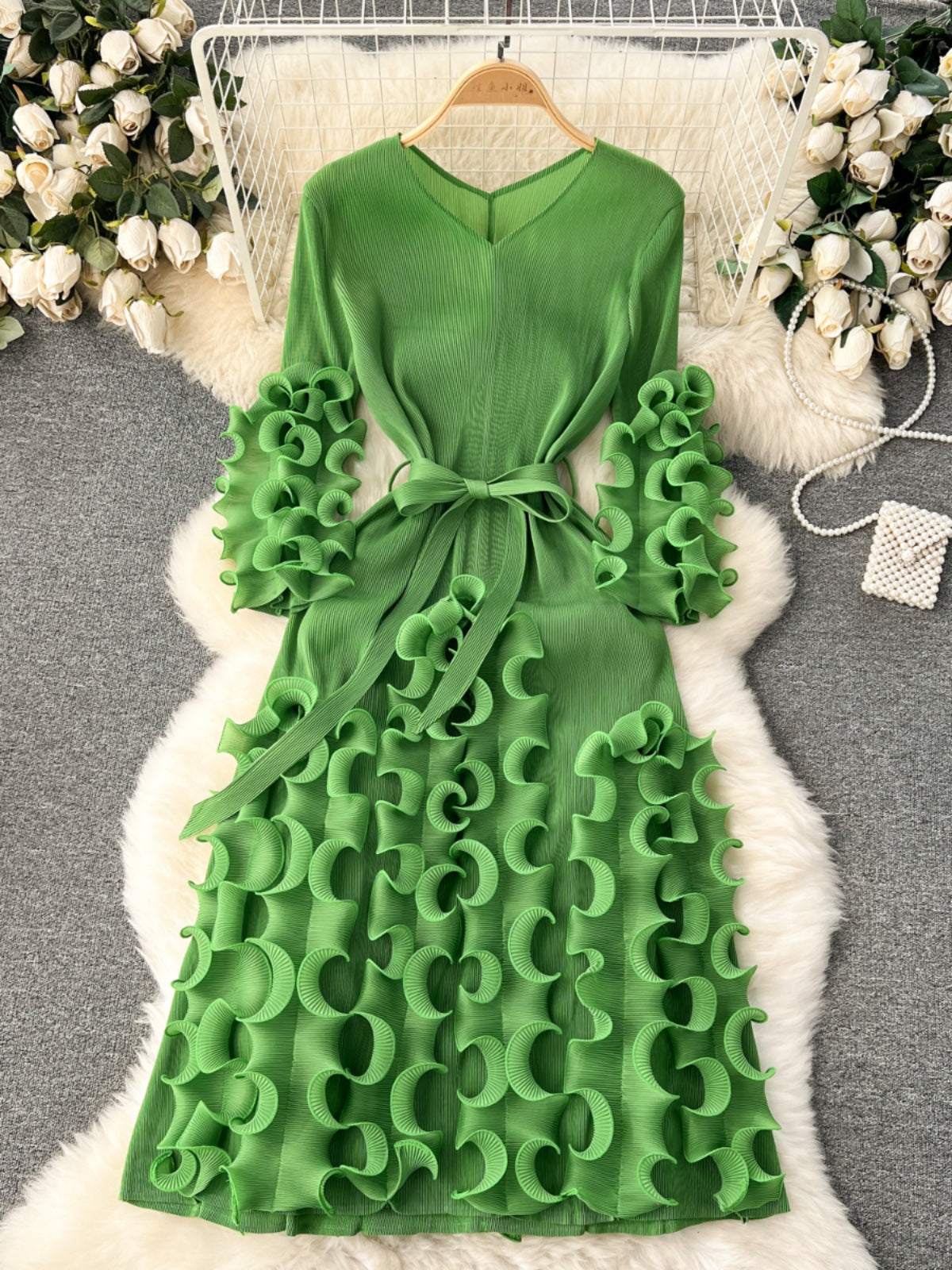 Three-dimensional Ruffled Design 1 New Refined Grace Super Fairy Dress
