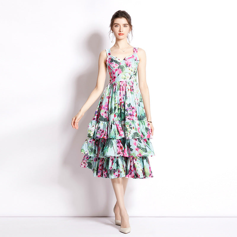 Unterkleid mit Kuchenrock-Print