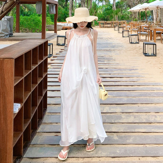 Strandkleid im französischen Tea Break-Stil für den Urlaub am Meer