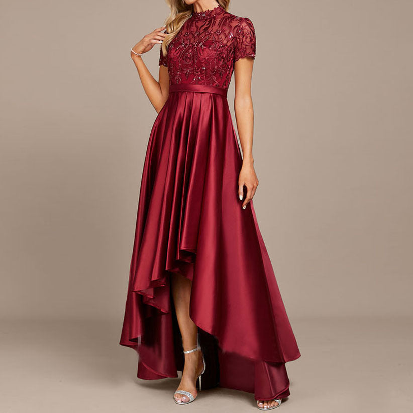 Fashion Lady Weinrotes Fischschwanzkleid