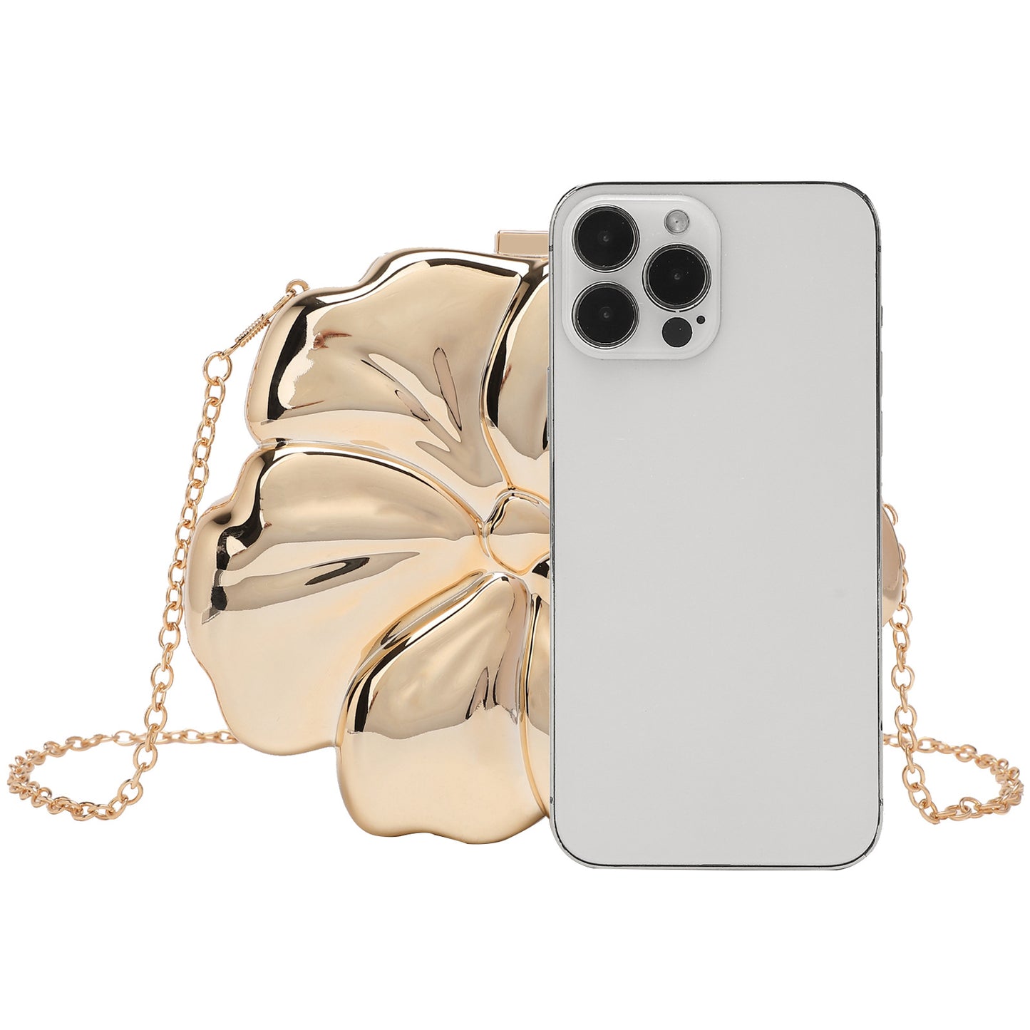 Blume Damen Clutch Kette Umhängetasche Mode