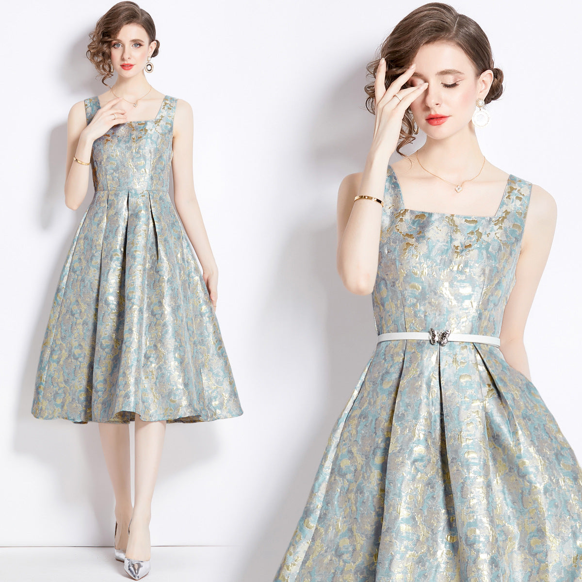 High-end Hepburn Style Elegant Long Dress