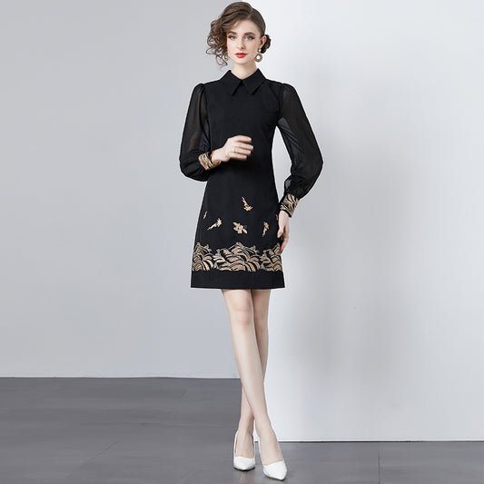 Anti-Aging Long Sleeves Dress Women