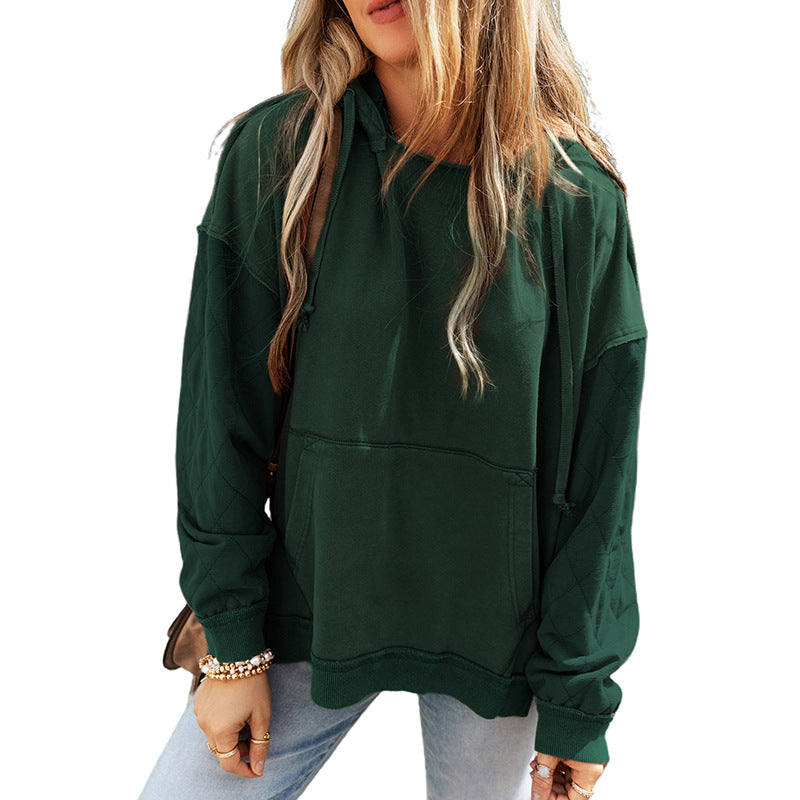 Einfarbig Langarm Pullover Frauen Casual Lose Sweatshirt