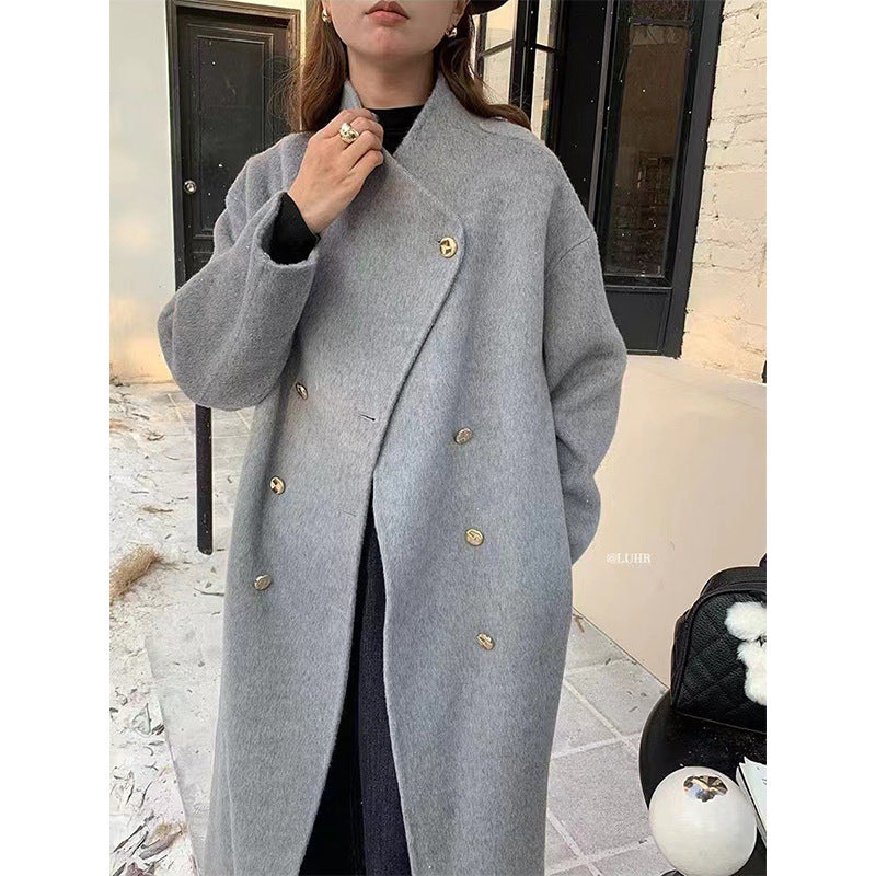 Women's Long Loose Cashmere Overcoat