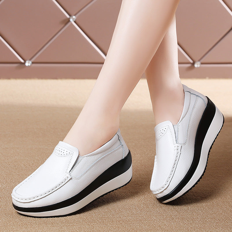 Women's Versatile Casual Thick Sole Sponge Cake Shoes