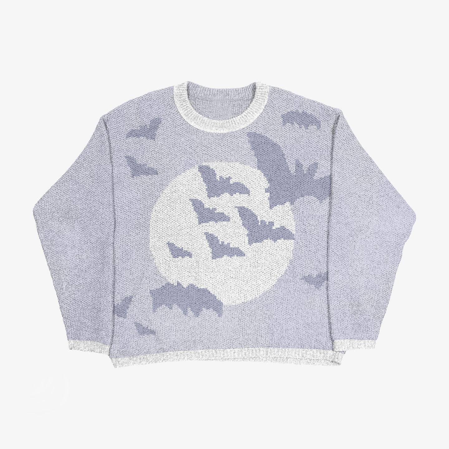 Women's Round Neck Sweater Pullover Print Sweater