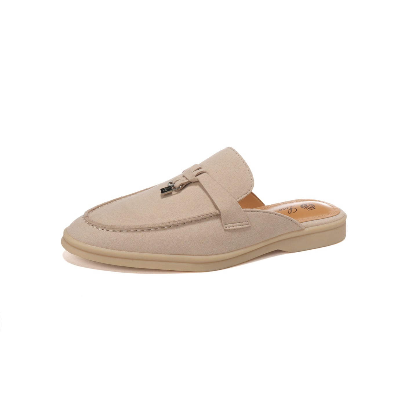 Authentische Leder-Loafer Damen-Slipper