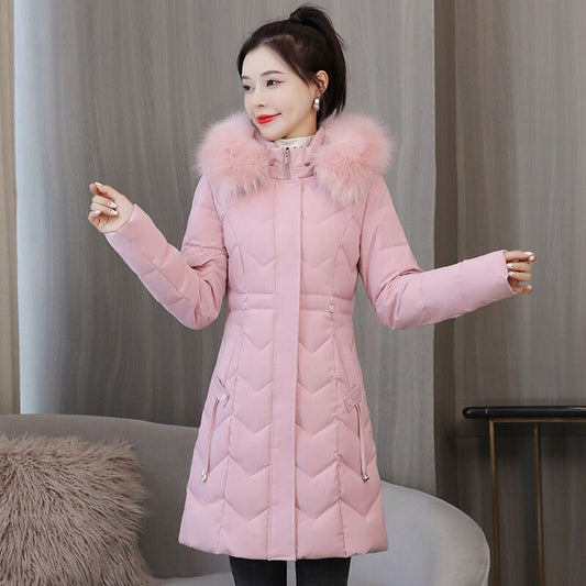 Women's Mid-length Down Cotton-padded Jacket