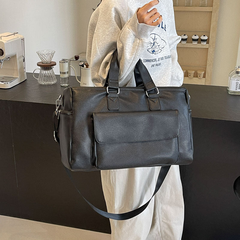 Travel Bag Pu Portable Fitness Large Capacity Fashion