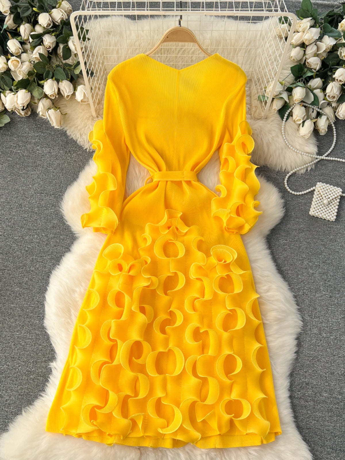 Three-dimensional Ruffled Design 1 New Refined Grace Super Fairy Dress