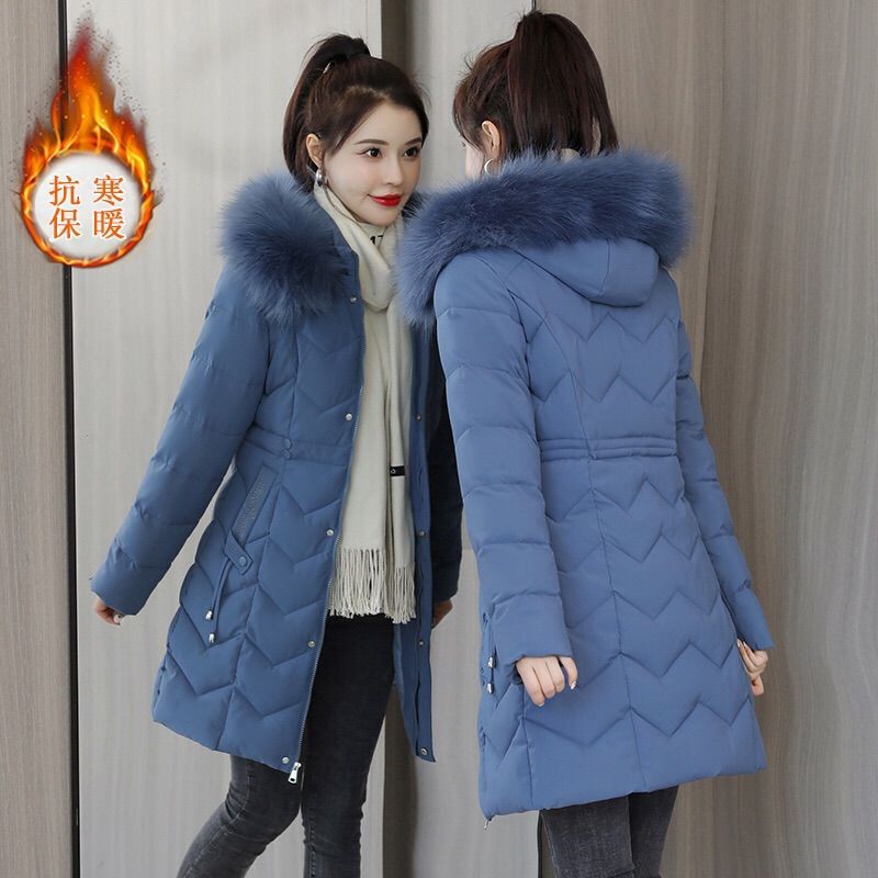 Women's Mid-length Down Cotton-padded Jacket