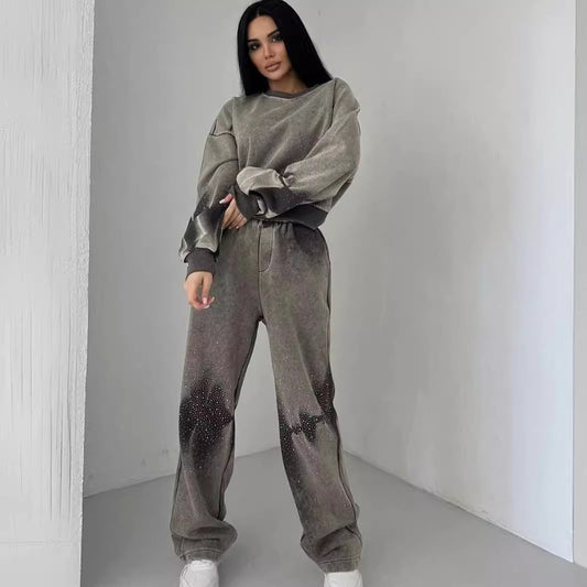 Hot Girl Pullover Hose Anzug Frauen