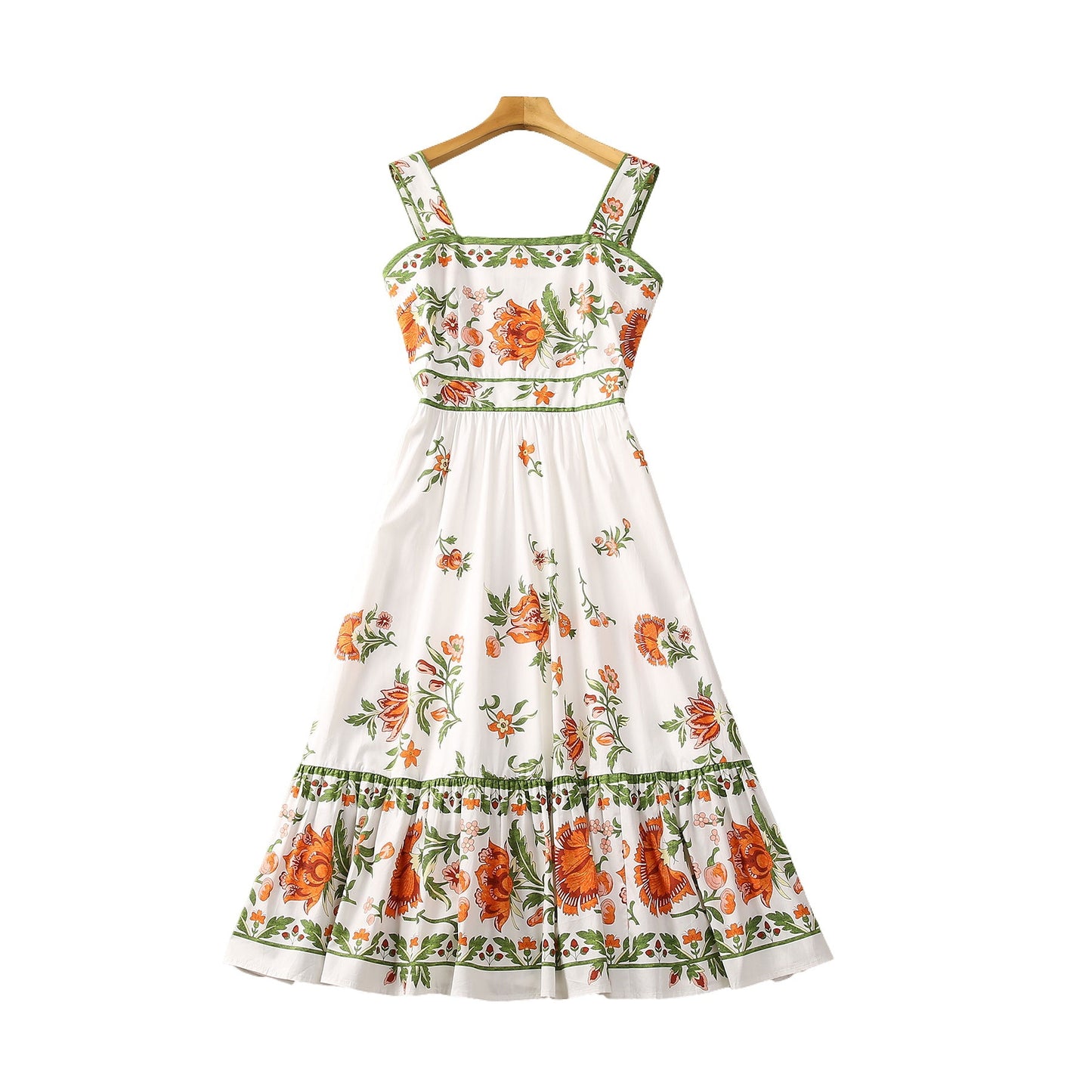 Kleid aus Baumwolle mit Blumenmuster