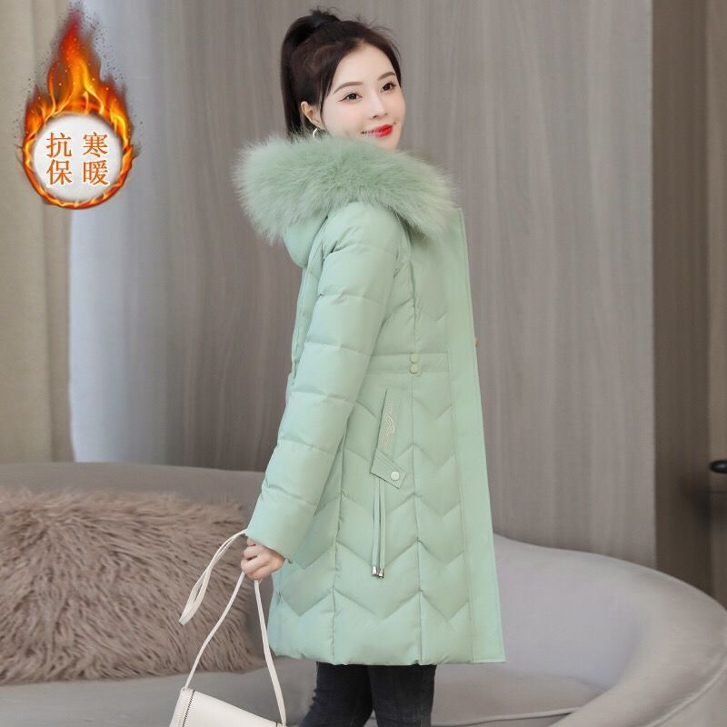 Women's Mid-length Down Cotton-padded Jacket