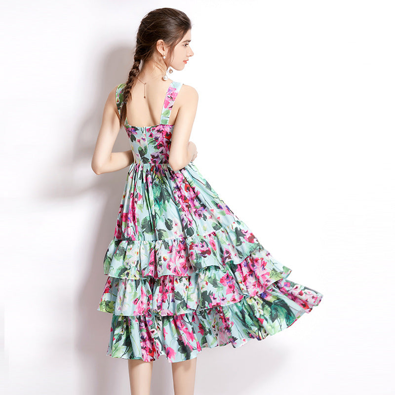 Unterkleid mit Kuchenrock-Print