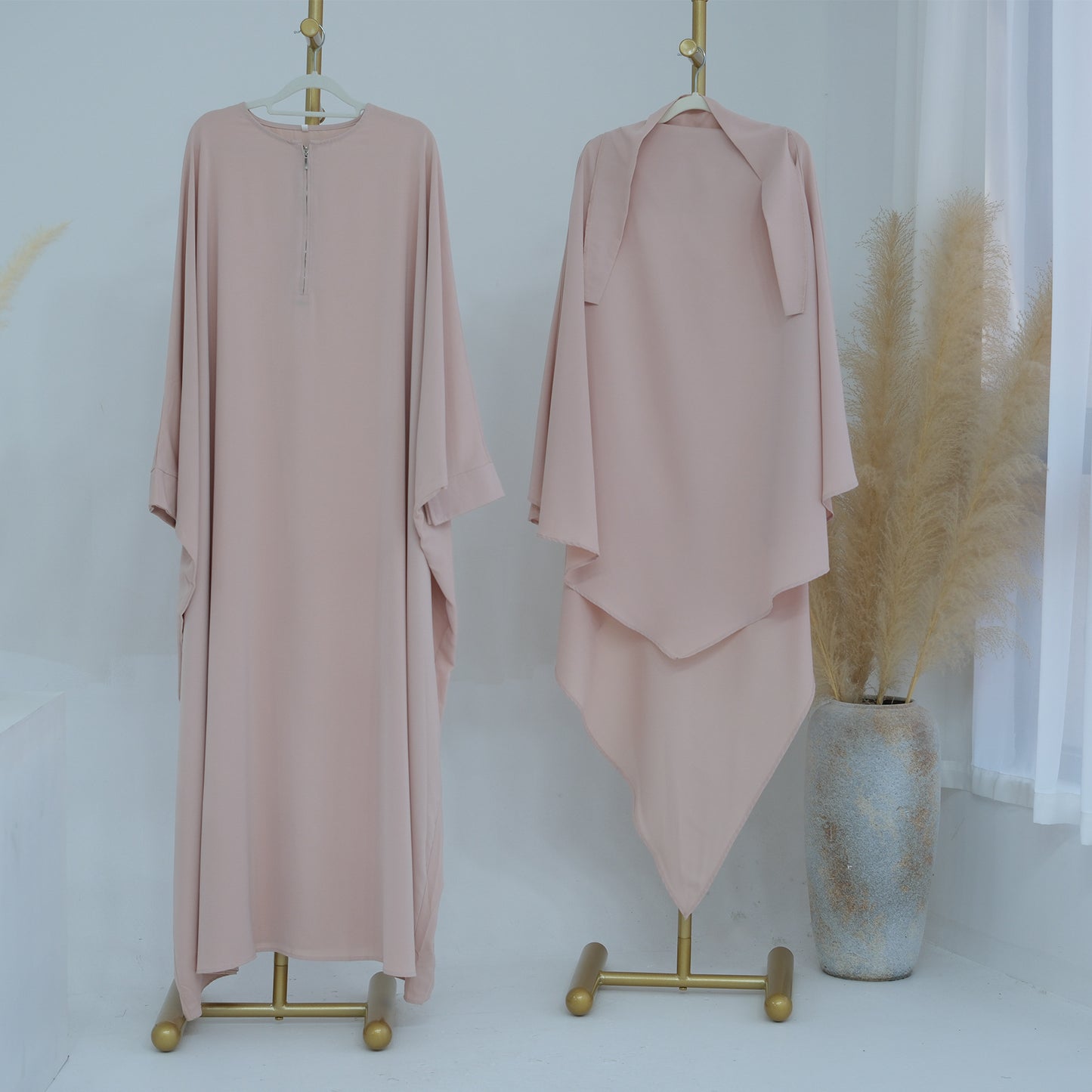 Women's Crew-neck Batwing Sleeve Robe