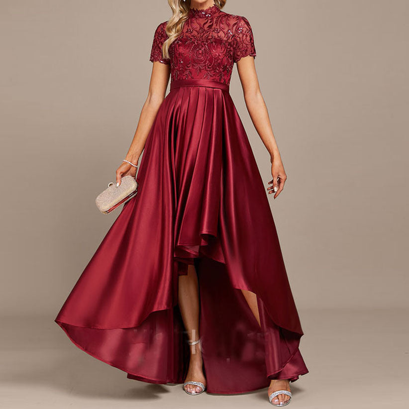 Fashion Lady Weinrotes Fischschwanzkleid