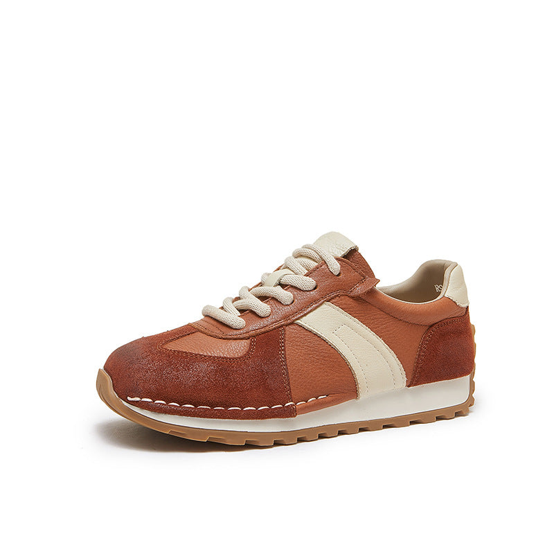 Klassischer Retro Casual Sneaker aus echtem Leder