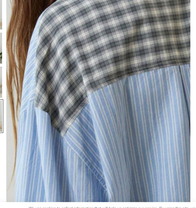 Autumn Women's Clothing Casual Homewear Plaid Shirt Outfit